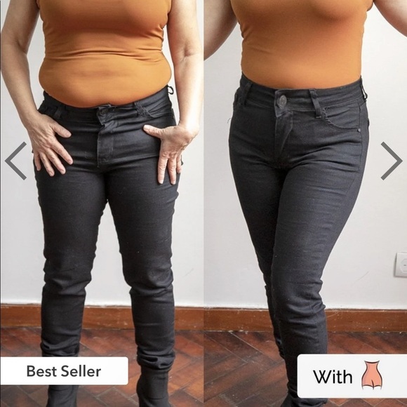 Empetua medium/large black high rise shaper shorts - Picture 3 of 12